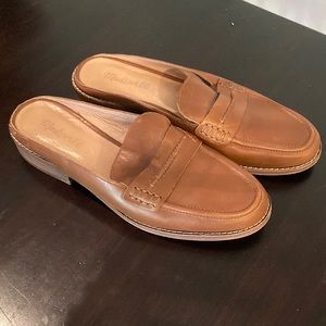 Madewell cognac mules